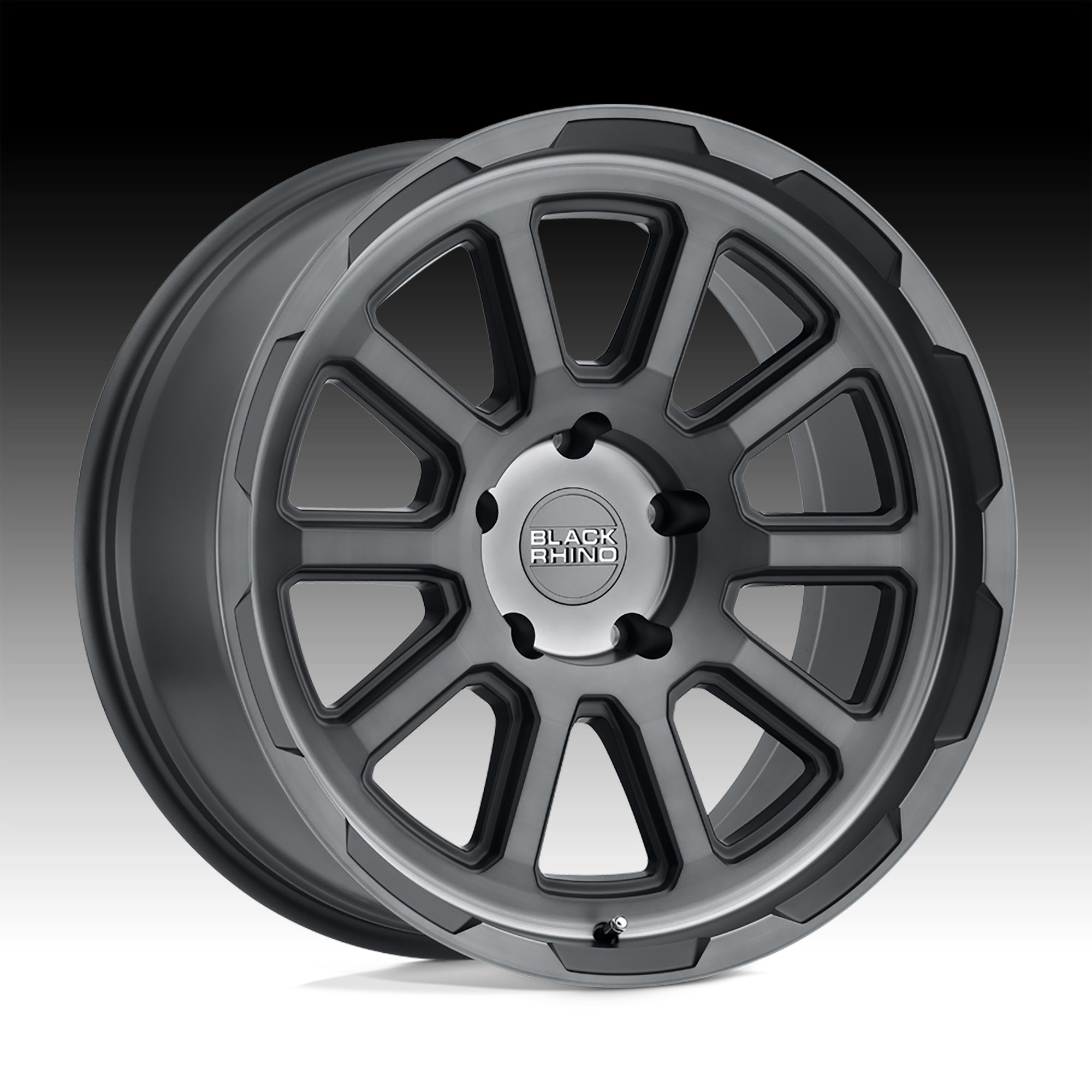 Black Rhino Chase Brushed Gunmetal Custom Truck Wheels - Chase (FFT